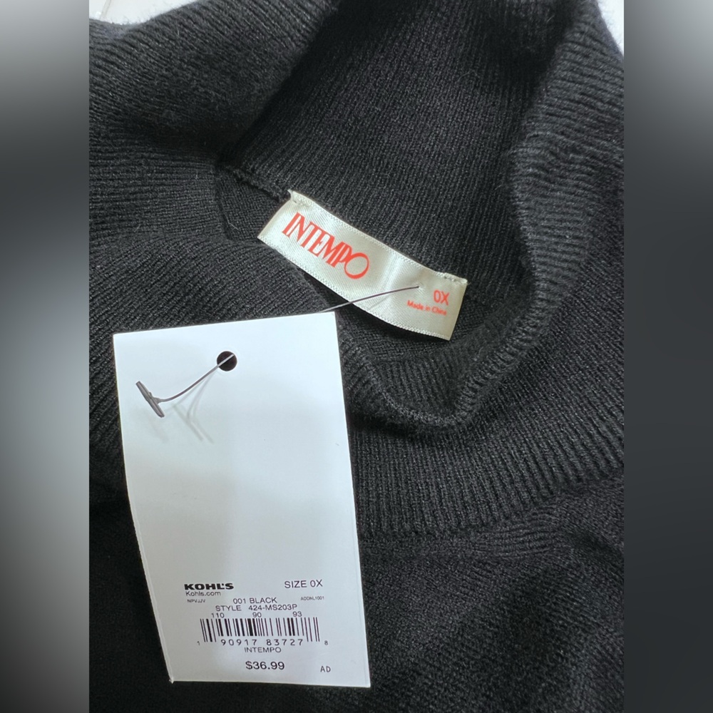 NWT- Mock Neck Sweater - Picture 3 of 3